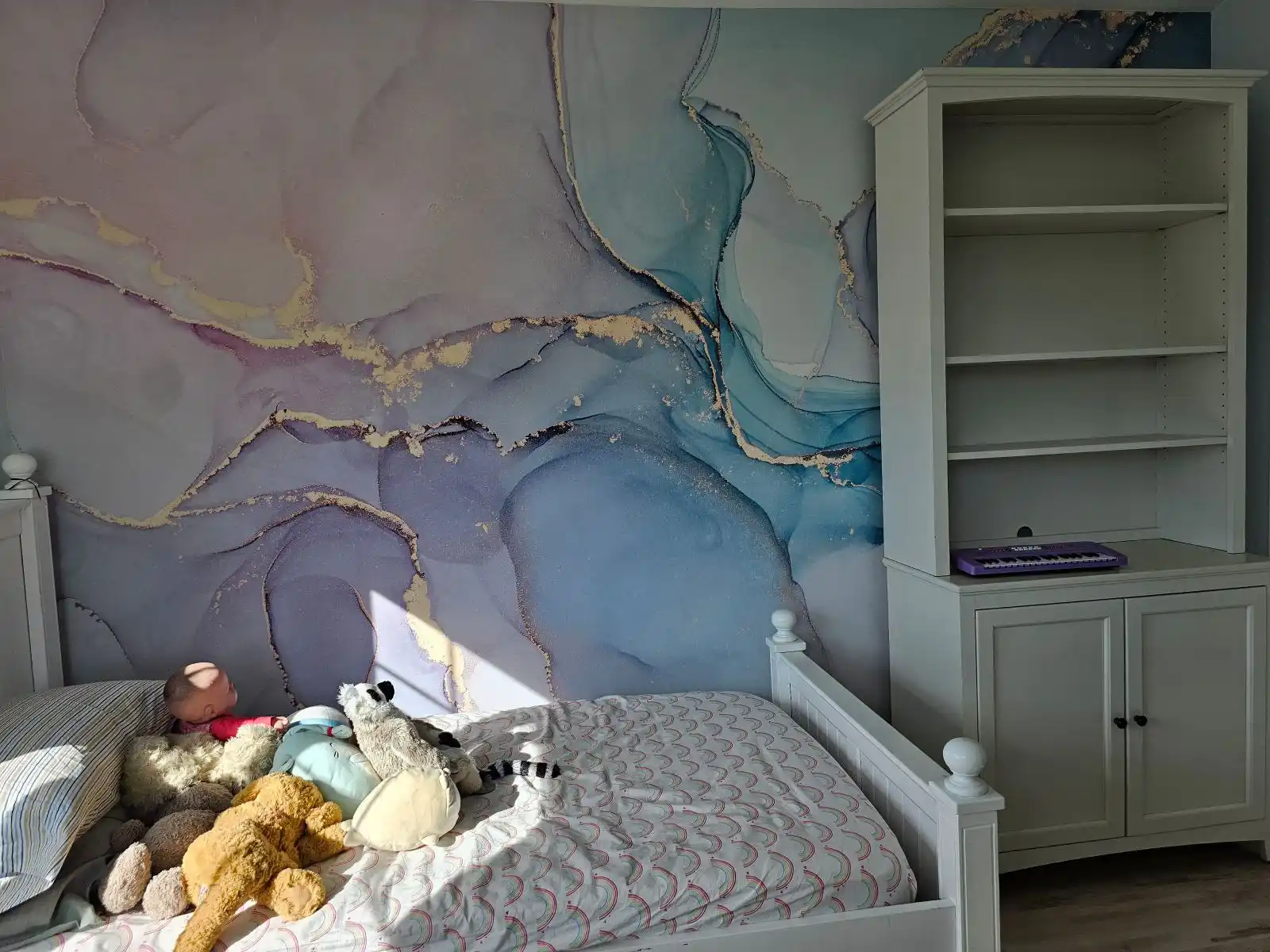 Master bedroom wallpaper in San Diego