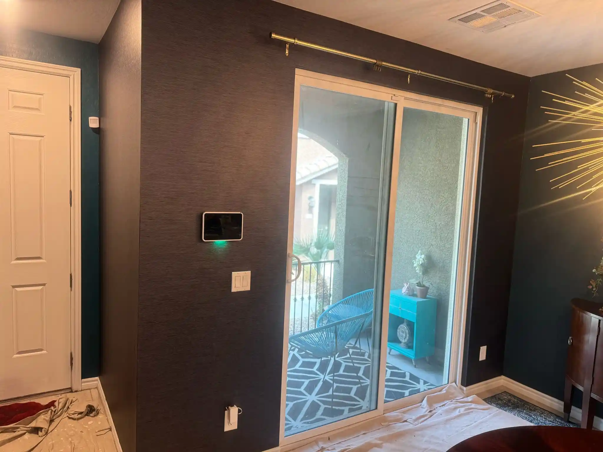 Historic home wallpaper installation in San Diego